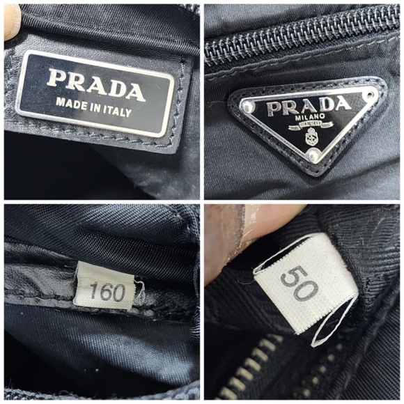 Authentic Prada Vintage Vela Nero Nylon Shoulder Bag Black - Picture 4 of 10